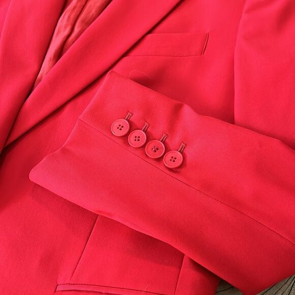 Ferrari 🏎️ Red Wool Blazer by Stella McCartney. Chic! 4 Convenient pockets! - Picture 6 of 17
